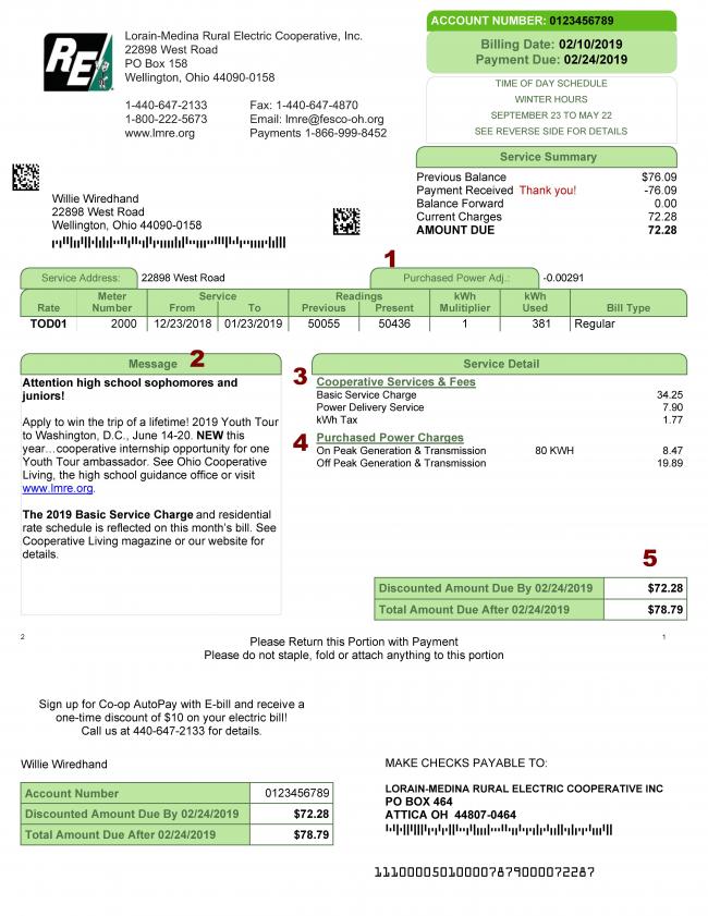 About Your Bill LorainMedina Rural Electric Cooperative